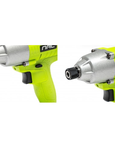 ZESTAW SZLIFIERKA KĄTOWA I ZAKRĘTARKA UDAROWA 20 V NAC SMART NS-SET3-20V 5905842533394 10
