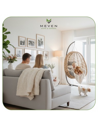 Naturalny fotel wiszący Aura Meven  3