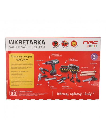 Zabawkowa wkrętarka małego majsterkowicza NAC Junior ZB-DIY-DR-0001  5