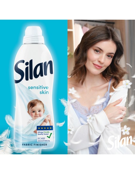 Hipoalergiczny płyn do płukania tkanin Silan Sensitive 1,672L 9000101590272 7