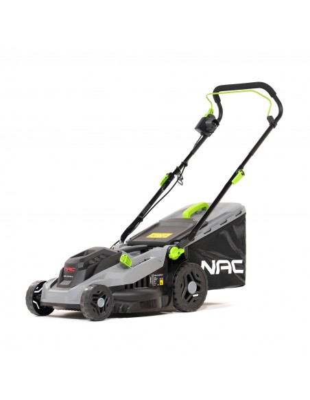 Lekka kosiarka elektryczna 38 cm z koszem 42 L NAC LE16-E-38-PB-C  5