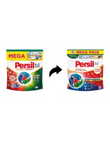 Kapsułki do prania Persil Deep Clean Discs 4w1 Stain Removal, 54 prania 9000101830859 3