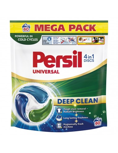Uniwersalne kapsułki do prania Persil Deep Clean Discs 4w1 Universal, 60 prań 9000101830910