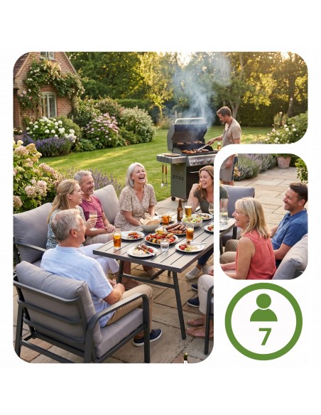 Komplet wypoczynkowy do ogrodu dla 7 osób San Remo Meven  4