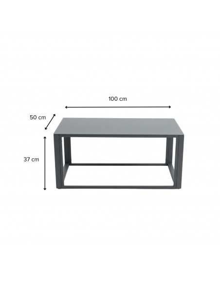 Funkcjonalny i stylowy zestaw mebli ogrodowych z aluminium dla 4-5 osób VASTO MEVEN szary  12