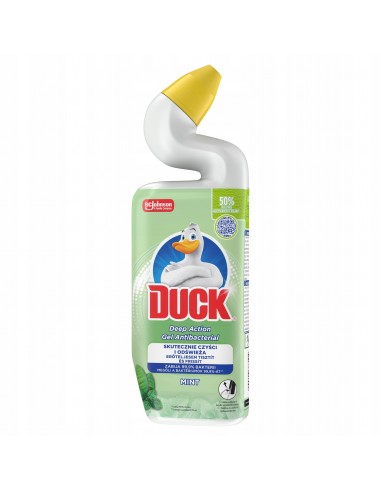 Miętowy żel do czyszczenia i dezynfekcji toalet Duck Duck Deep Action Gel Antibacterial Mint 750 ml 