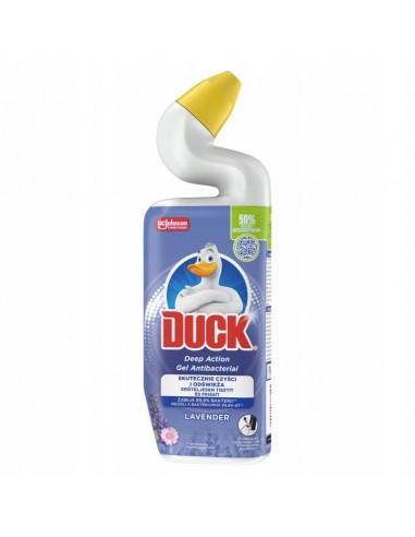 Lawendowy żel do czyszczenia i dezynfekcji toalet Duck Deep Action Gel Antibacterial Lavender 750 ml 