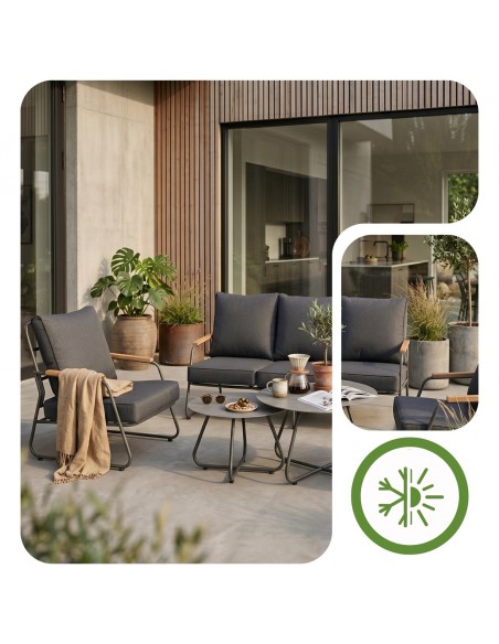 Elegancki zestaw wypoczynkowy dla 5 osób Palermo Meven: Sofa + 2x Fotel + 2x Stolik  4
