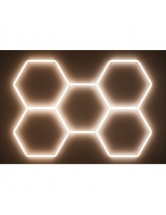 Modułowe oświetlenie sufitowe LED HEXAGON warsztatowe garażowe biurowe NAC-A0007H5 1628×2315 mm, 4000 K 