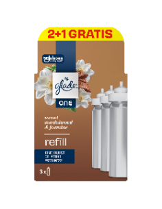 Skoncentrowany wkład do odświeżacza powietrza Glade® ONE - Sensual Sandalwood & Jasmine, potrójny zapas 3x10 ml 