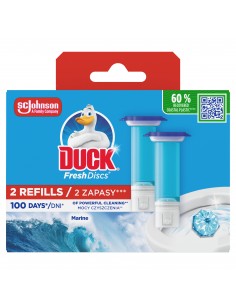 Zapas krążków do toalety o zapachu morskim Duck Fresh Discs 2x36ml 