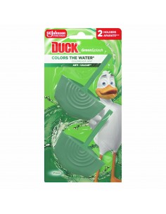 Barwiąca wodę na zielono zawieszka do WC Duck Aqua Green 4w1 2x36g 5000204323955