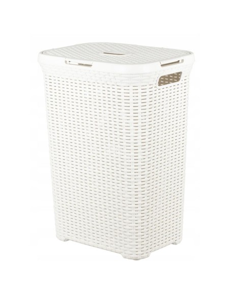 Kremowy 60l kosz na pranie Curver Rattan Style 3253920707000 7
