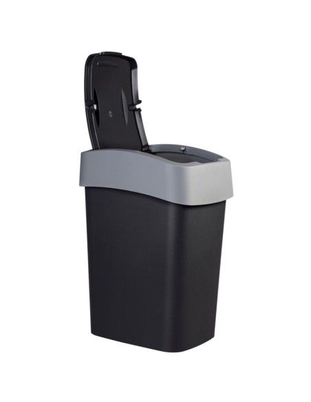 Kosz na śmieci 9L czarny/srebrny Curver Flip Bin 3253922170161 7