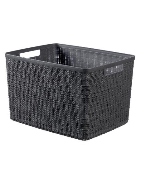 Organizer 20l ciemny szary Curver Jute 3253921907027 3