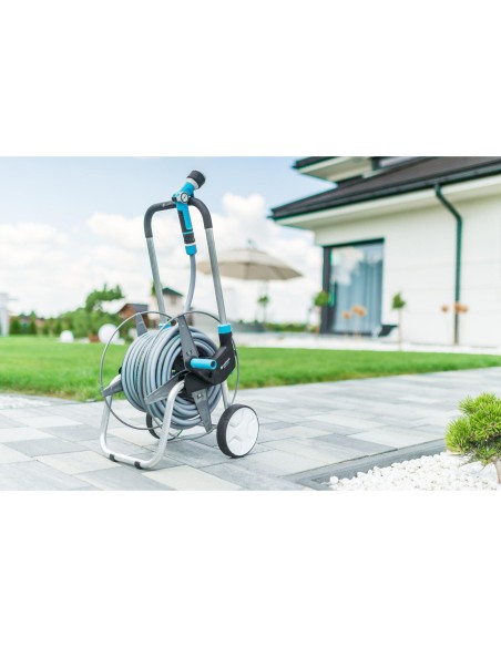 Wózek metalowy na wąż ogrodowy 1/2" 60m Cellfast Explorer 5901828858833 33